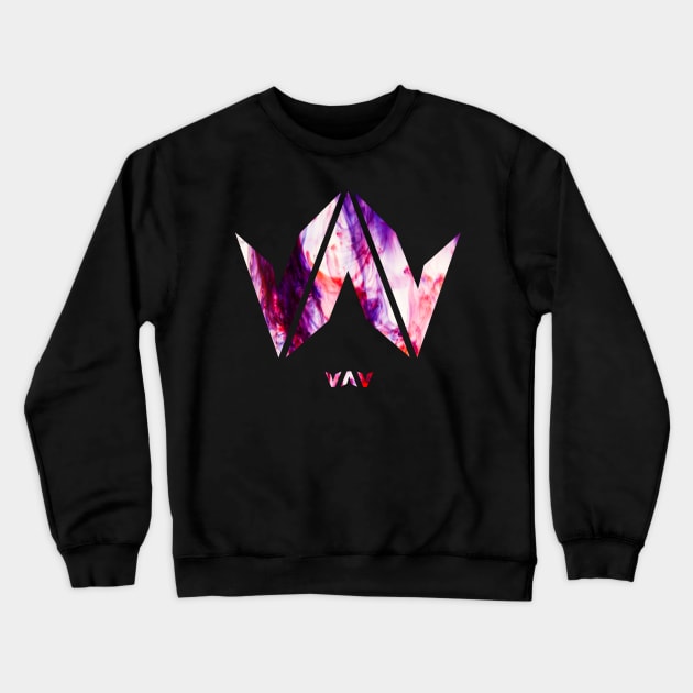 VAV Logo Abstract Crewneck Sweatshirt by hallyupunch